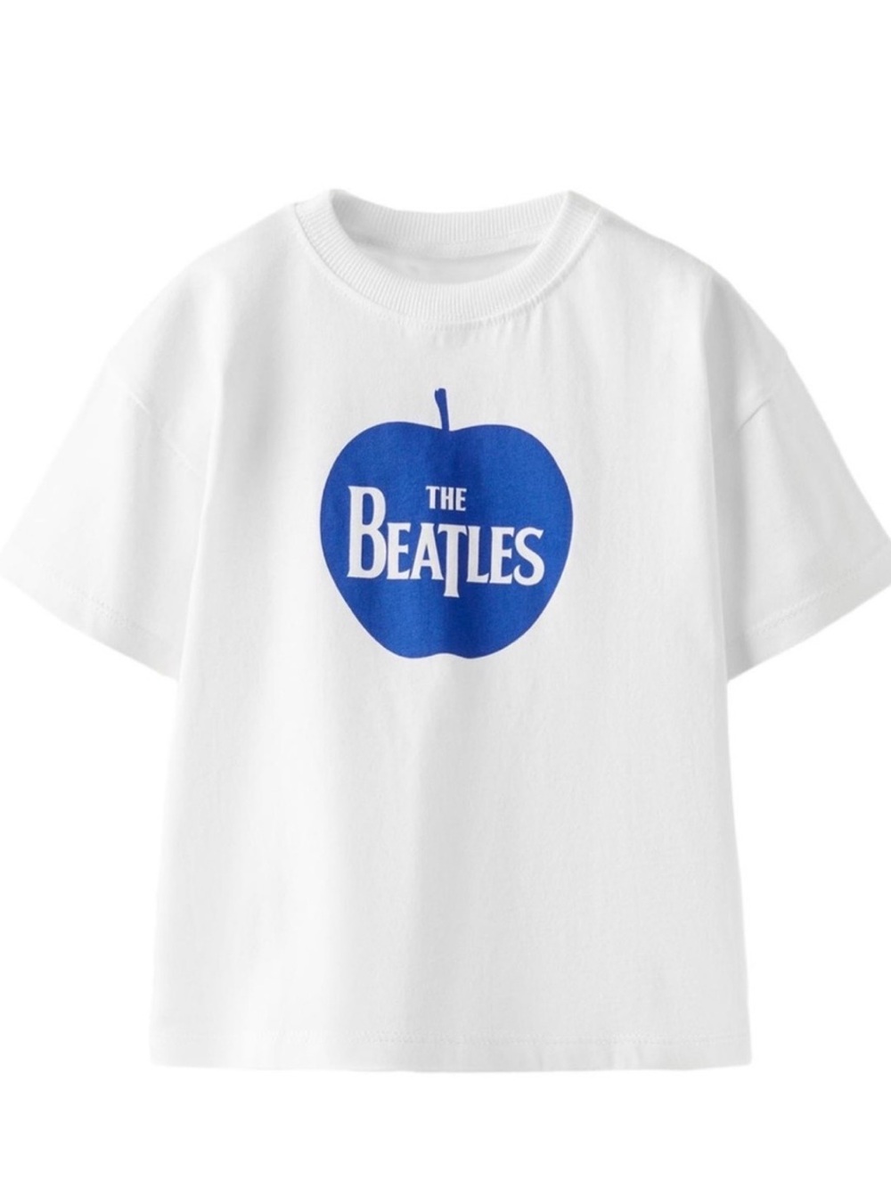 Zara The Beatles White Tee with Blue Apple Logo - Kids